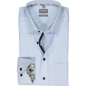 OLYMP comfort fit overhemd, structuur, lichtblauw
