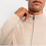 OLYMP - Gebreid Vest - Beige - Katoen - Sportieve Casual Look