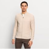 OLYMP - Gebreid Vest - Beige - Katoen - Sportieve Casual Look