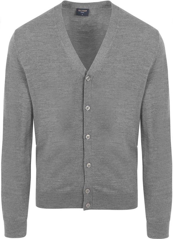 Olymp - Vest - Grijs - Modern-Fit - Heren