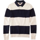 OLYMP - Casual Polo - Gebroken Wit - 45% Wol/43% Katoen/12% Nylon