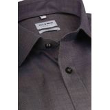 OLYMP Level 5 Overhemd - Olijfgroen - Slim-Fit - Lange Mouw