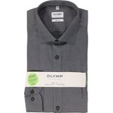 OLYMP Level 5 Overhemd - Olijfgroen - Slim-Fit - Lange Mouw
