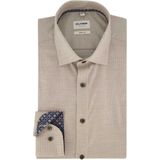 Olymp - Overhemd - Beige - Uni - Body Fit