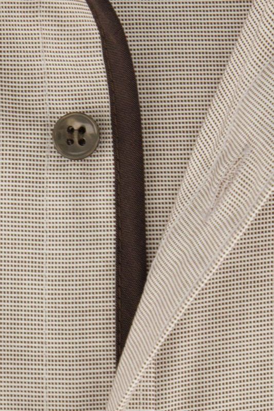 Olymp - Overhemd - Beige - Uni - Body Fit