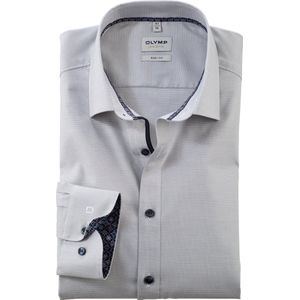OLYMP - Level 5 - Overhemd - Licht Grijsgroen - Body Fit - Lange Mouwen