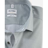 OLYMP - Level 5 - Overhemd - Licht Grijsgroen - Body Fit - Popeline