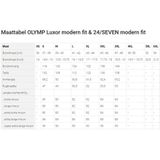 OLYMP 24/7 Overhemd - Tricot - Modderbruin - Strijkvriendelijk