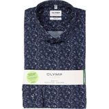 OLYMP - Level 5 - Body Fit Overhemd - Marine Blauw - Popeline