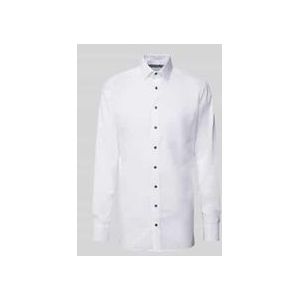 OLYMP - Modern Fit Overhemd - Wit - Popeline - Strijkvrij