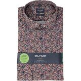 OLYMP - Multicolor Fantasie - Overhemd - Kent Kraag - Lange Mouwen - Licht Getailleerd