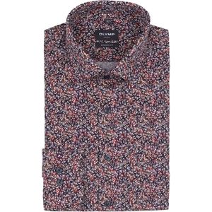OLYMP - Multicolor Fantasie - Overhemd - Kent Kraag - Lange Mouwen - Licht Getailleerd