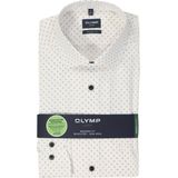 Redmond - Modern Fit - Overhemd - Zwart Dessin - Strijkvriendelijk