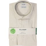 OLYMP Level 5 body fit overhemd, twill, beige
