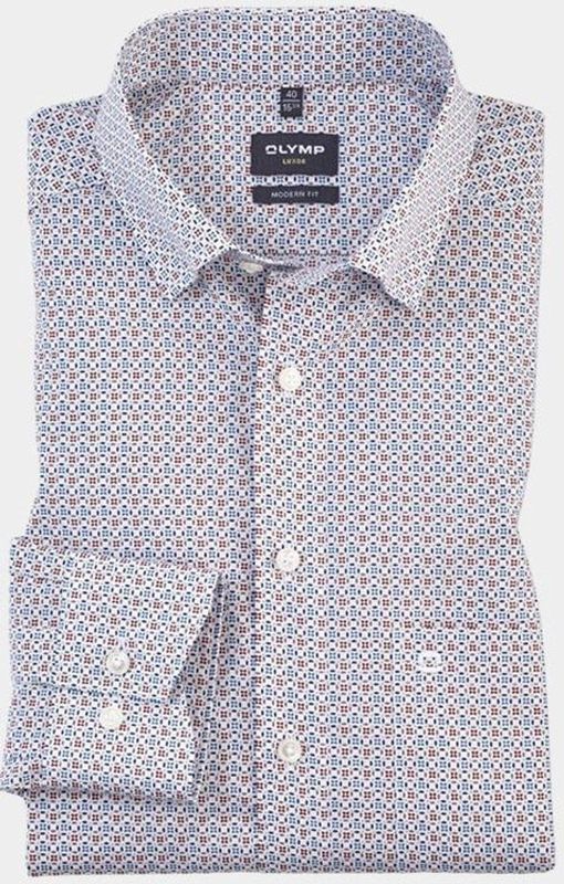 Olymp - 128064 - Hemd - Wit - Lange Mouw