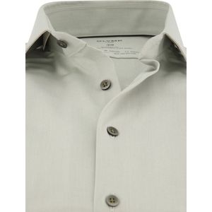 Olymp - 1230-24-75 - Overhemd - Grijs - Modern Fit - 100% Katoen - Strijkarm