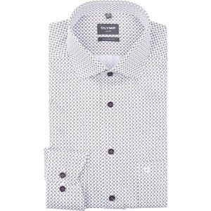 Olymp - Luxor - Overhemd - Paars - 100% Katoen - Strijkvrij