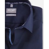 OLYMP - Comfort Fit Overhemd - Donkerblauw - Popeline - Strijkvrij