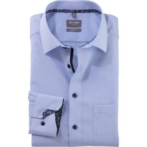 OLYMP comfort fit overhemd, popeline, lichtblauw