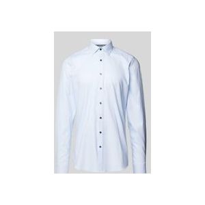 OLYMP Level 5 Body Fit Overhemd - Lichtblauw - Katoen - Mouwlengte 7