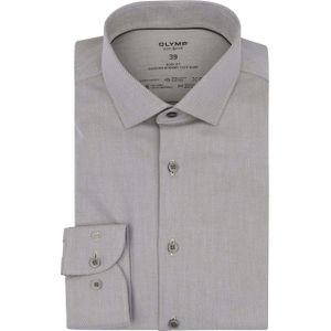 OLYMP Overhemd Level 5 24/Seven Olijfgroen - Maat 39 - Heren - Overhemden Casual