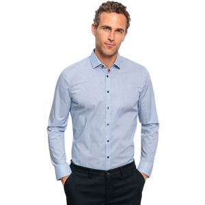 Olymp - Overhemd - Blauw - Katoenmix - Extra Slim Fit