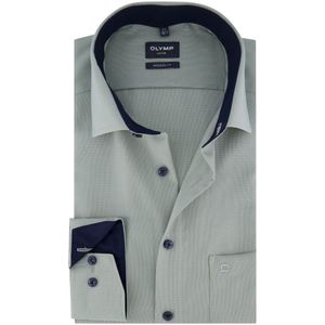 Olymp Luxor - Modern Fit - Overhemd - Grijs - 100% Katoen