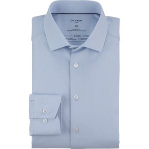OLYMP - 24/7 Overhemd - Lichtblauw - Twill - Modern Fit