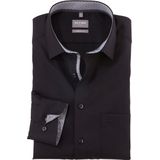OLYMP - Luxor - Overhemd - Zwart - Popeline - Strijkvrij