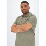 OLYMP - Casual - Polo - Olijfgroen - 100% Katoen, Modern Fit