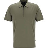 OLYMP - Casual - Polo - Olijfgroen - 100% Katoen, Modern Fit