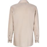 OLYMP - Luxor - Heren Overhemd - Beige - Natte Weving