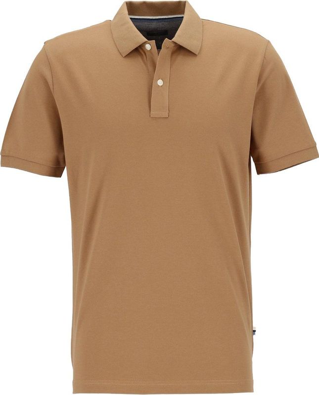OLYMP Polo Casual, modern fit polo, caramel