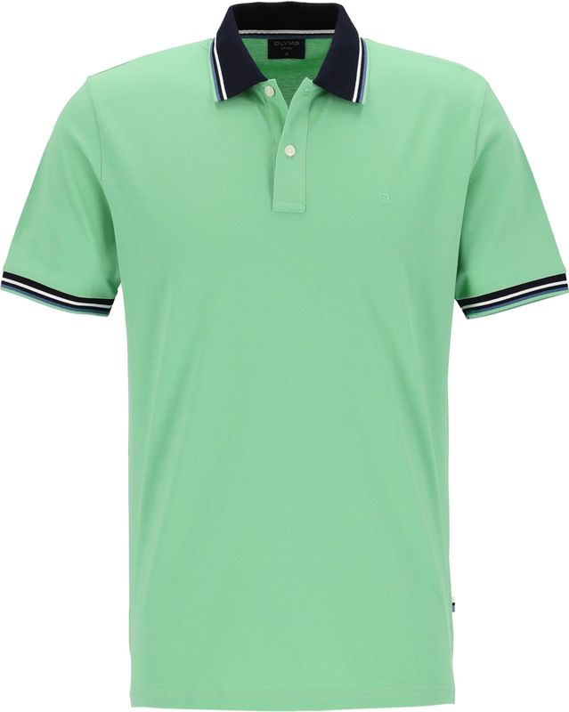 OLYMP - Polo Casual - Mint Groen - Modern Fit - Korte Mouwen