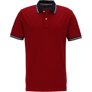 OLYMP Polo Casual, modern fit polo, donkerrood