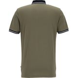 OLYMP - Casual Poloshirt - Blauw - Piqué - Korte Mouwen