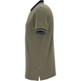 OLYMP - Casual Poloshirt - Blauw - Piqué - Korte Mouwen