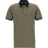 OLYMP - Casual Poloshirt - Blauw - Piqué - Korte Mouwen