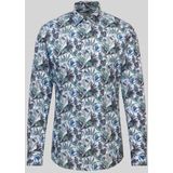 OLYMP - Level 5 - Body Fit Overhemd - Lichtblauw - Popeline