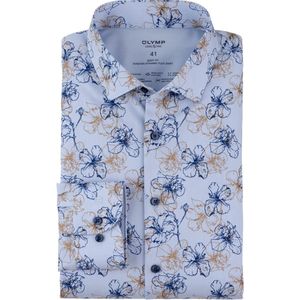 OLYMP - 24/7 Level 5 - Overhemd - Lichtblauw - Body Fit