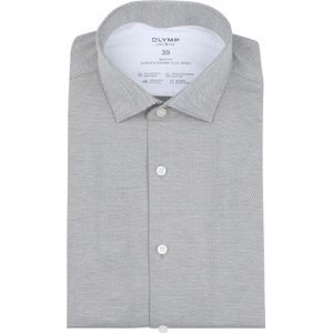 OLYMP - Groen Effen Overhemd - Katoen - Kent Kraag - Lange Mouwen