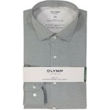 OLYMP - 24/7 Level 5 - Body Fit Overhemd - Grijsgroen - Strijkvriendelijk
