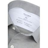 OLYMP - 24/7 Level 5 - Body Fit Overhemd - Grijsgroen - Strijkvriendelijk