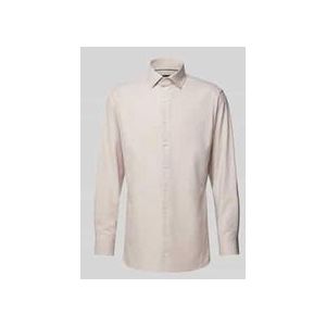 Olymp - Overhemd - Beige - Katoen - Zakelijk