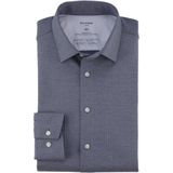 Olymp - 24/7 Modern Fit Overhemd - Grijs - Jersey - Katoen/Spandex