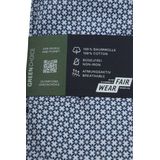 Olymp - Luxor - Overhemd - Blauw - Extra Lange Mouw - Bloemenprint