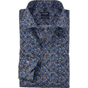 Olymp Modern fit Luxor Overhemd extra lange mouw blauw (Maat: 43)