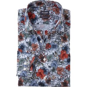 OLYMP - Modern Fit - Overhemd - Wit - Popeline