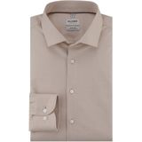 Olymp - Level Five - Overhemd - Beige - Katoen/Polyester/Elastaan
