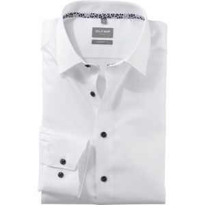Olymp - Luxor - Overhemd - Wit - 100% Strijkvrij Katoen